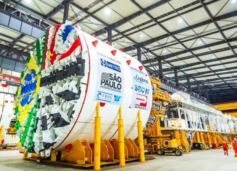 Maior tatuzão da América Latina inicia escavações na Linha 2-Verde