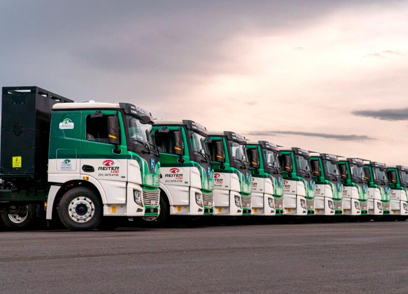 XCMG Brasil entrega caminhões elétricos para a Reiter Log