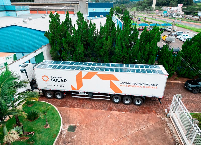 Randon inicia testes com energia solar em semirreboque