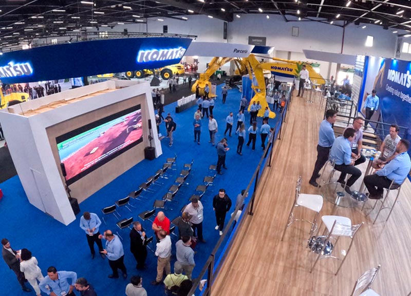 Vendas da Komatsu na M&T Expo ultrapassam R$ 150 milhões 