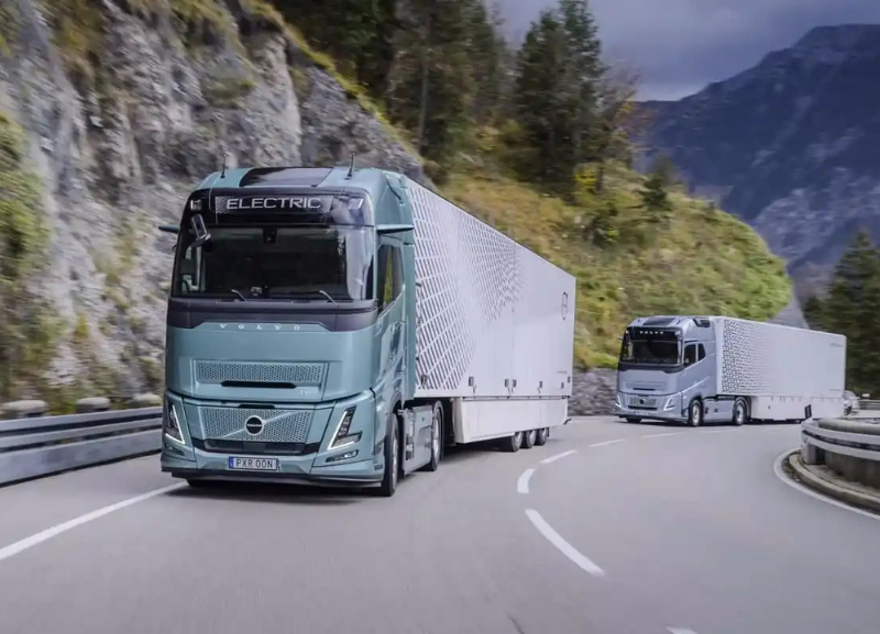 Volvo lidera mercado de caminhões elétricos na Europa e América do Norte