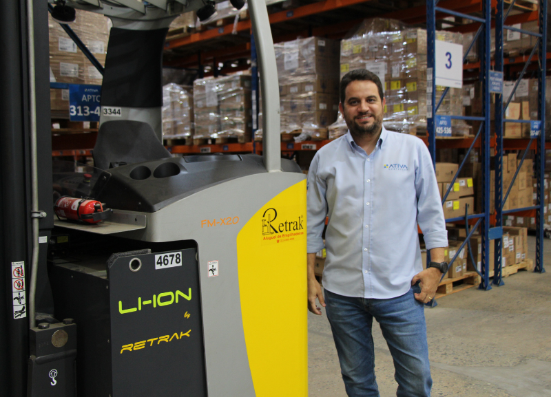 Baterias de íons de lítio da Retrak apoiam ESG da Ativa Logística