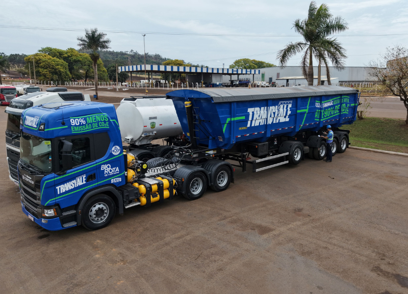 Transvale adota caminhões movidos a biometano