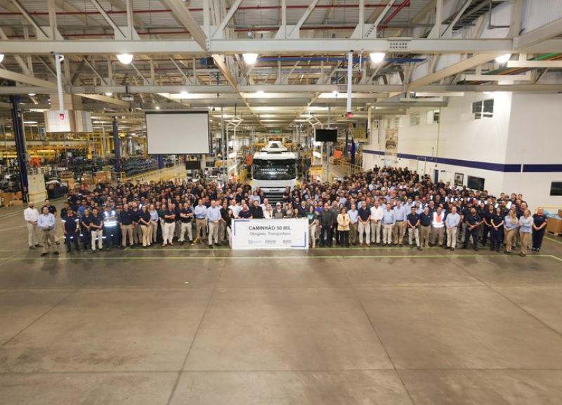 DAF Caminhões celebra a produção do veículo 50 mil no Brasil