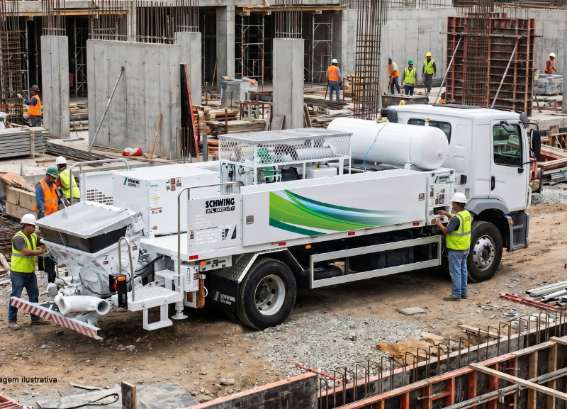 Schwing Stetter apresenta autobomba SPL2000 para bombeamento de concreto