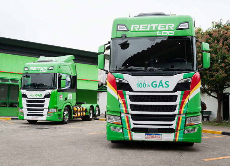 Scania vende 220 caminhões a gás/biometano para a Reiter Log