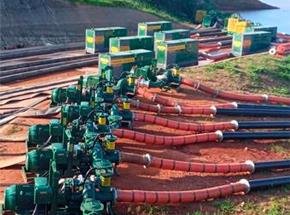 Soluções em bombeamento controlam nível de barragem em Itabira, MG