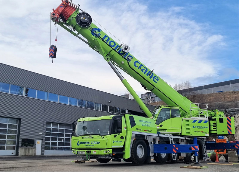 Nordic Crane recebe cinco guindastes da Grove na Noruega