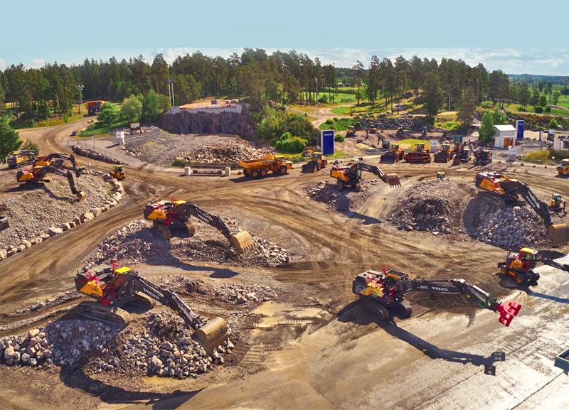 Volvo CE retoma evento de demonstração na Europa