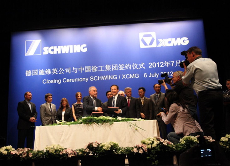 XCMG celebra dez anos de aquisição da Schwing